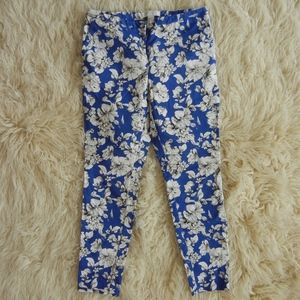 Blue Floral Slacks